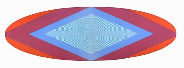 Carlos Silva Exult, 1967 Óleo sobre flapac 91 x 288 cm Colección Museo de Arte Moderno de Buenos Aires. Adquisición, 1967